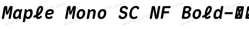 Maple Mono SC NF Bold字体转换